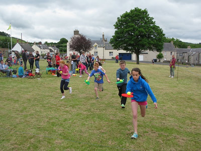 Race at Yetholm Family Fun Day.